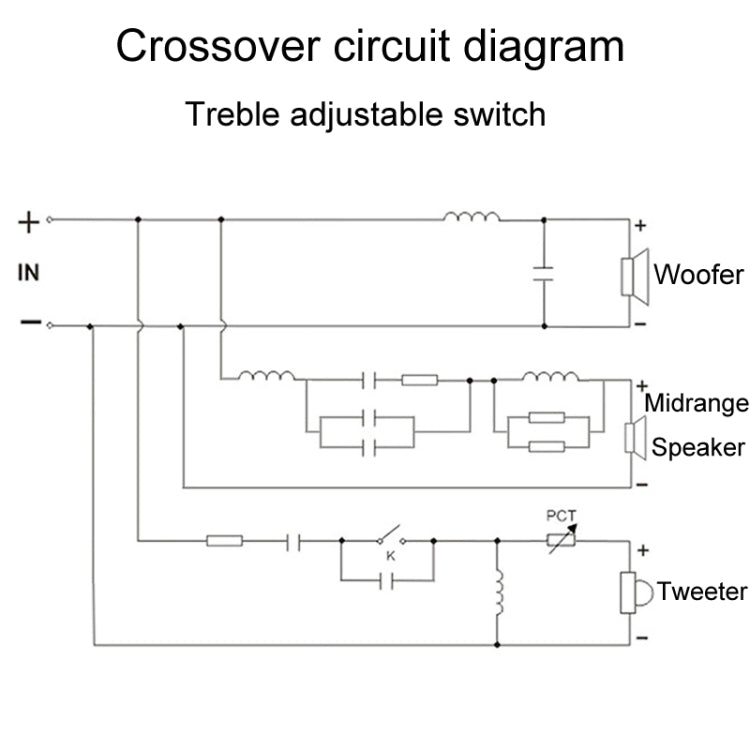 High Medium And Low 3-Way Audio Crossover Stage Speaker Divider, 3505A, 3505B, 3505C