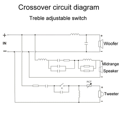 High Medium And Low 3-Way Audio Crossover Stage Speaker Divider, 3505A, 3505B, 3505C