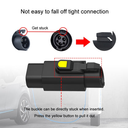 TYPE2-TYPE1 New Energy Vehicle Charging Station Adapter, TYPE2-TYPE1