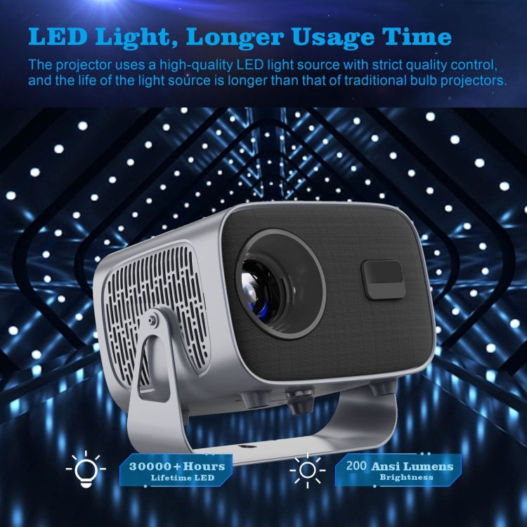 Projecteur portable intelligent Android 4K A10, prise US, prise UK, prise EU, prise AU