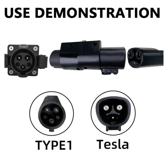 For Tesla-TYPE1 Electric Vehicle Charging Station Adapter Conversion Head, For Tesla-TYPE1