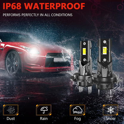 Car Universal Direct Plug LED Headlight Retrofit Bulb, H7