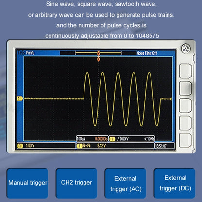 JUNTEK Programmable Dual-Channel DDS Function Arbitrary Waveform Signal Generator, 15MHz, 30MHz, 40MHz, 50MHz, 60MHz
