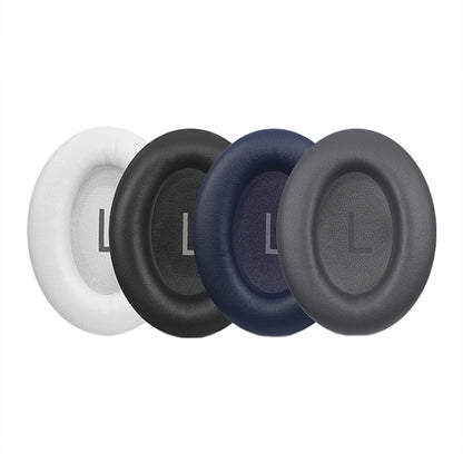 For BOSE QC45 1pair Headphone Sponge Earmuff Leather Cover, Black, White, Navy Blue, Titanium-color, Crystal Blue