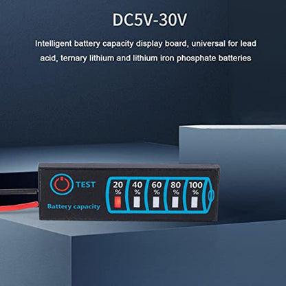 Lead- Acid Lithium Battery Universal LED Voltage And Electricity Display Board