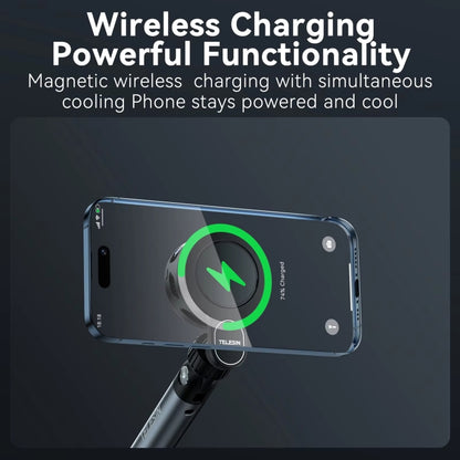 TELESIN Magnetic Phone Cooler Radiator For Live Streaming, With Wireless Charging, Without Wireless Charging