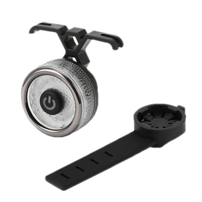 Round Bicycle Intelligent Induction Brake Taillight Night Riding Warning Light, Dual Bracket Model