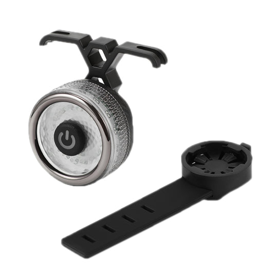 Round Bicycle Intelligent Induction Brake Taillight Night Riding Warning Light, Cushion Model, Seat Post Model, Dual Bracket Model