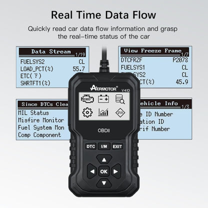 AERMOTOR Car Fault Diagnostic Instrument ELM327 Engine Fault Detection Tool