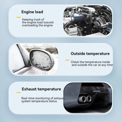 Head-up Display OBD Multi-function Vehicle Instrument Oil Temperature Gearbox Monitoring Screen