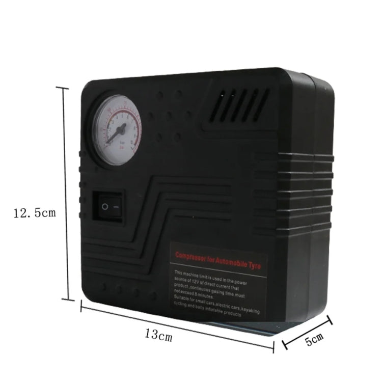 Gonfleur de pneu de voiture 12V en métal avec manomètre électrique