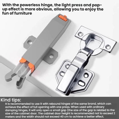 Heavy-Duty Cabinet Door Concealed Push-Type Adjustable Self-Locking Rebounder