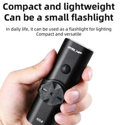 ESLNF Mountain Bike Headlight Waterproof Aluminum USB Charging Road Bike Light Cycling Gear, Bike Headlight