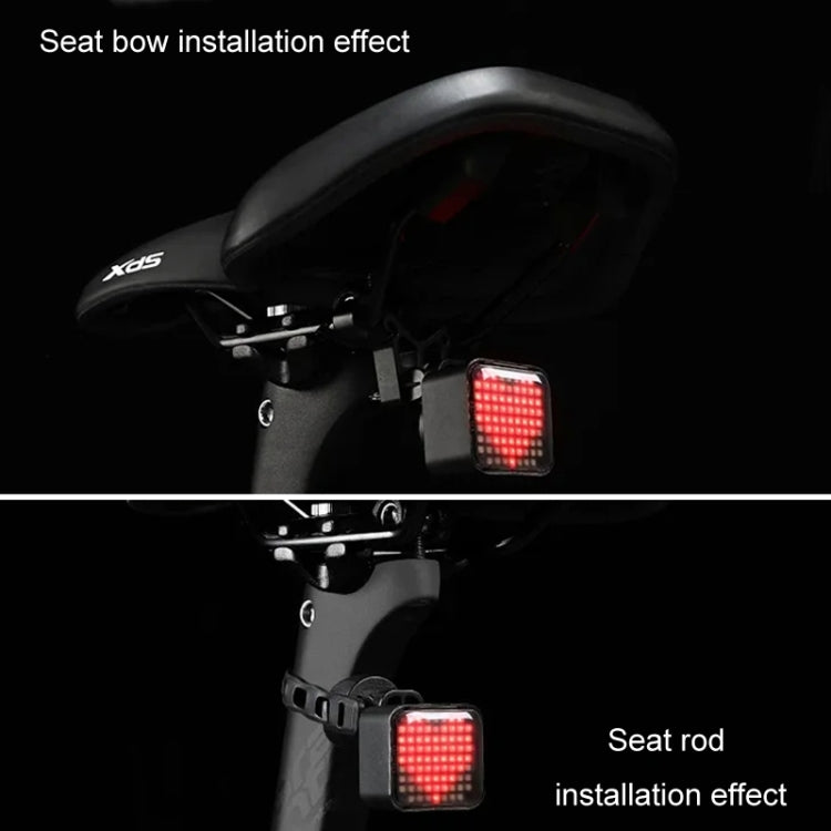 ESLNF Bicycle Tail Light Mountain Bike Smart Brake Sensor Auto Switch Waterproof Warning Lamp, Cushion Mount, Seatpost Mount