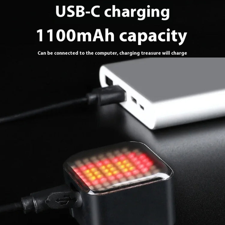 ESLNF Bicycle Tail Light Mountain Bike Smart Brake Sensor Auto Switch Waterproof Warning Lamp, Cushion Mount, Seatpost Mount