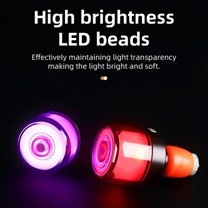 ESLNF Éclairage de Guidon de Vélo LED Clignotant Vélo Lumière de Cyclisme Étanche Lampe d'Avertissement de Sécurité, Normal