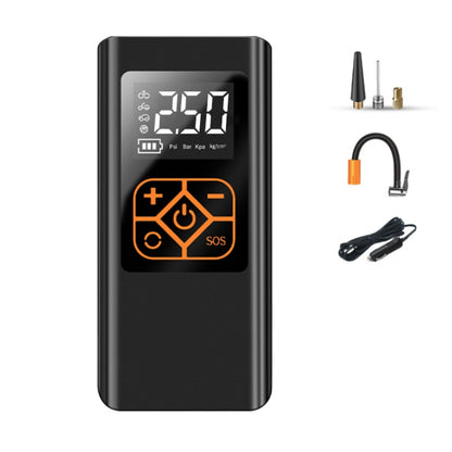 Pompe à air intelligente portable mini-pneu de voiture, filaire, filaire+sac de rangement
