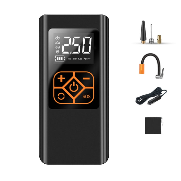 Pompe à air intelligente portable mini-pneu de voiture, filaire, filaire+sac de rangement