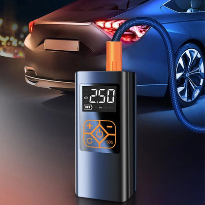 Pompe à air intelligente portable mini-pneu de voiture, filaire, filaire+sac de rangement