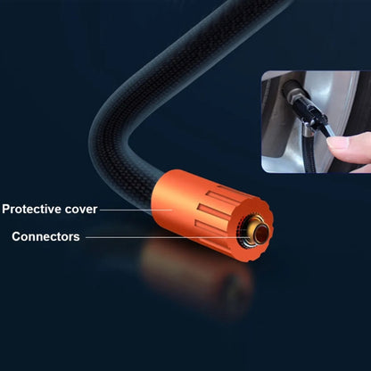 Pompe à air intelligente portable mini-pneu de voiture, filaire, filaire+sac de rangement