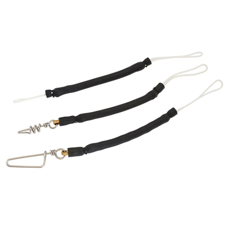 Spear Fork Force Release Shockproof Latex Tube Buffer, Double-ended Dyneema Rope, Triangular Pin Rope, Spiral Pin Rope