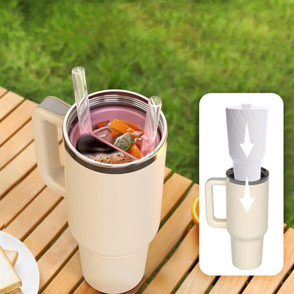 For Stanley Cup 2-divided Silicone Liner Compartment Cup, 40oz