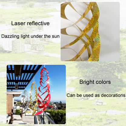 Répulsif laser pour oiseaux - Répulsif oiseaux pour vergers - Rotor éolien réfléchissant en spirale