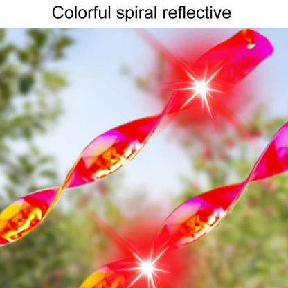 Répulsif d'oiseaux laser en spirale de 30 cm, bâton réfléchissant au vent, décoration de jardin de balcon de verger, 10 pièces/ensemble, 12 pièces/ensemble