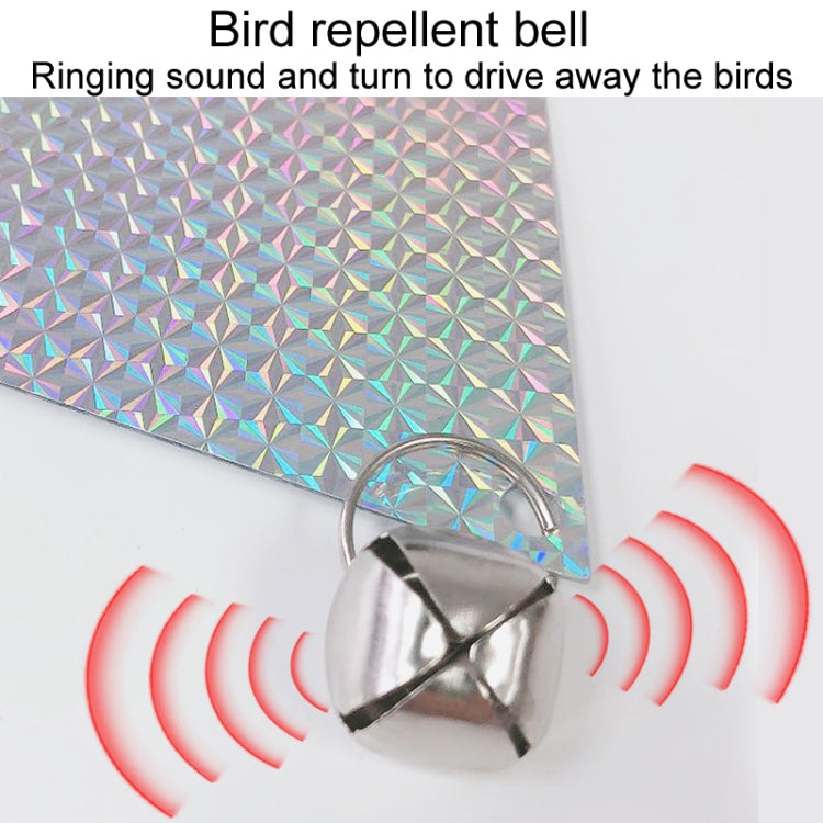 Répulsifs à oiseaux réfléchissants au laser pour balcons, rubans anti-oiseaux décoratifs en forme de diamant pour jardins