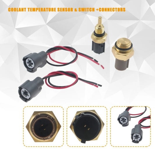 For Honda Civic Radiator Coolant Fan Switch Temperature Sensor Plus Wiring Harness