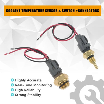 For Honda Civic Radiator Coolant Fan Switch Temperature Sensor Plus Wiring Harness