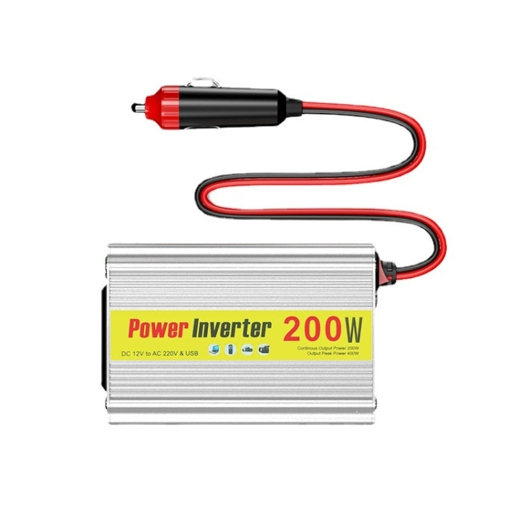 200W Modified Sine Wave Inverter Car Mobile Phone 2.1A Universal Power Supply, 12 To 220V, 12 To 110V