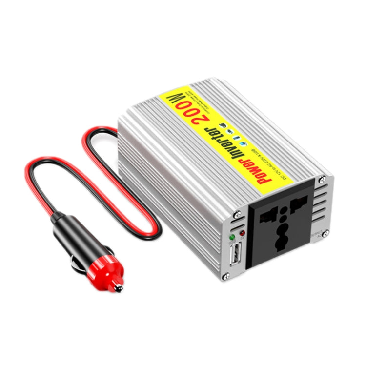 200W Modified Sine Wave Inverter Car Mobile Phone 2.1A Universal Power Supply, 12 To 220V, 12 To 110V