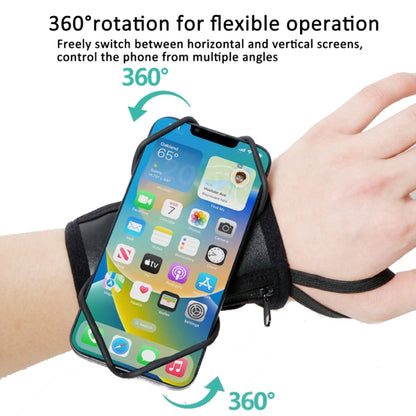 Rotating Wrist Phone Strap Coin Purse Touchable Phone Wristband Can Hold Cards, Change and Keys