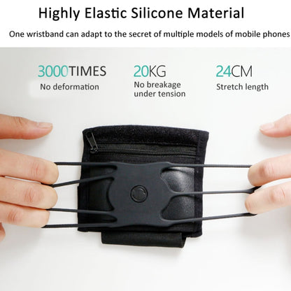 Rotating Wrist Phone Strap Coin Purse Touchable Phone Wristband Can Hold Cards, Change and Keys