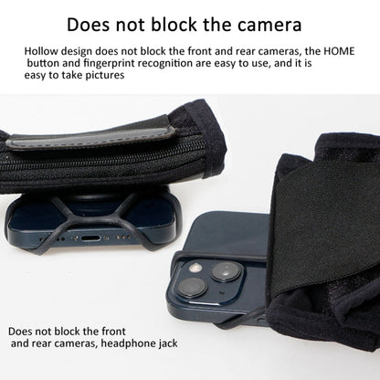 Rotating Wrist Phone Strap Coin Purse Touchable Phone Wristband Can Hold Cards, Change and Keys
