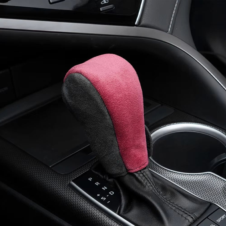 Suede Automatic Manual Gear Lever Cover, Brown, Orange, Black, Red, Green