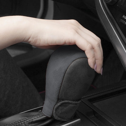 Suede Automatic Manual Gear Lever Cover, Brown, Orange, Black, Red, Green