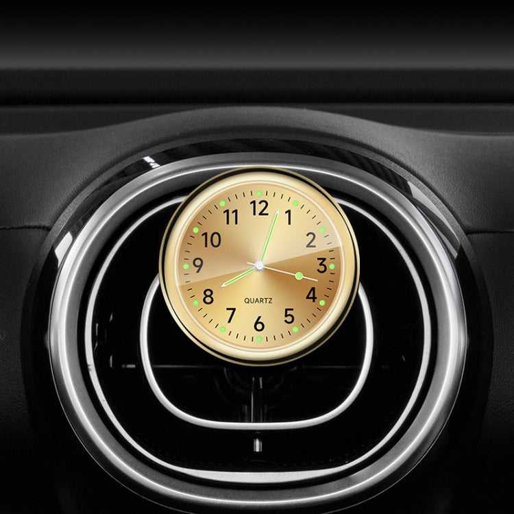 Car Digital Electronic Quartz Luminous Clock, Ruby Red+Air Outlet Clip, Ruby Blue+Air Outlet Clip, Gold+Air Outlet Clip, White+Air Outlet Clip, Black+Air Outlet Clip