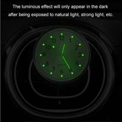 Car Digital Electronic Quartz Luminous Clock, Ruby Red+Air Outlet Clip, Ruby Blue+Air Outlet Clip, Gold+Air Outlet Clip, White+Air Outlet Clip, Black+Air Outlet Clip