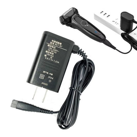 Chargeur 4.8V pour rasoir électrique Panasonic RE7-87 / ESLV50 / ESLV54 / ESRT34 / ESLT20, prise US, 4.8V 1.25A prise US