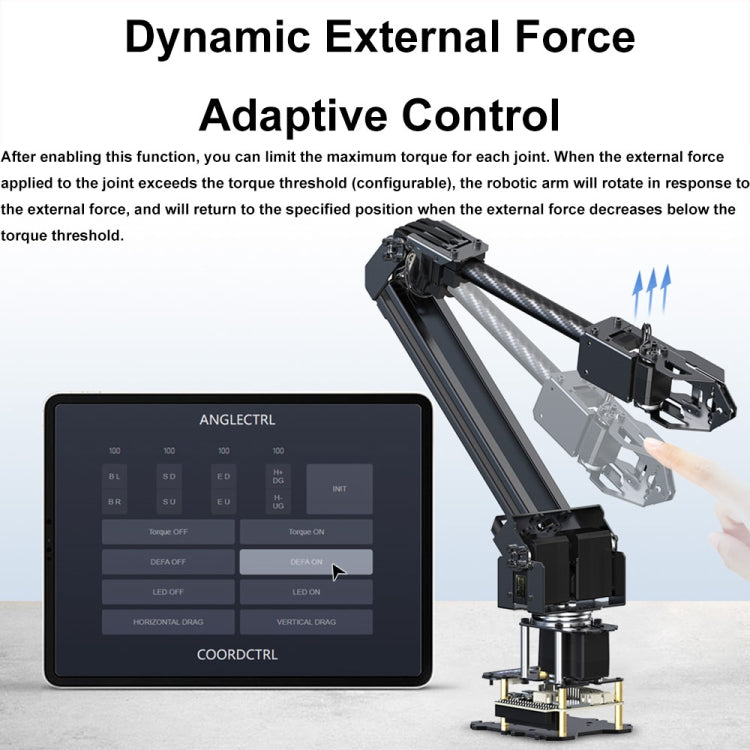 Kit de bras robotique de bureau Waveshare 25118 RoArm-M2-S, basé sur ESP32, 4-DOF, prise US, prise UK, prise EU