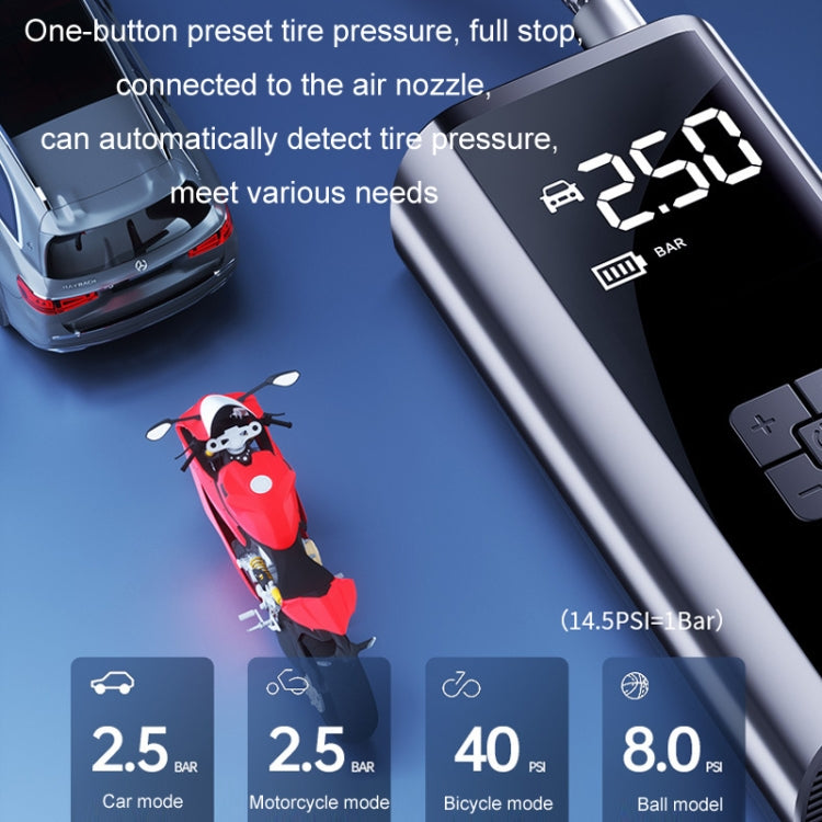 Electric Vehicle Lighting Tire Air Pump Tire Pressure Detection