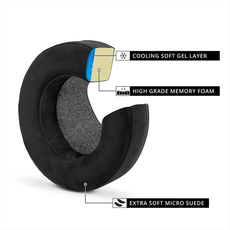 1pair For Alienware AW310H / AW510H Ice Gel Headphone Leather Cover Sponge Cover Earmuffs, AW310H / AW510H Ice Gel