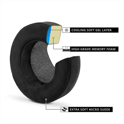 1pair For Alienware AW310H / AW510H Ice Gel Headphone Leather Cover Sponge Cover Earmuffs, AW310H / AW510H Ice Gel