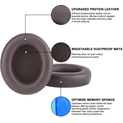1pair For Beats Studio Pro Headphone Leather Sponge Cover Earmuffs