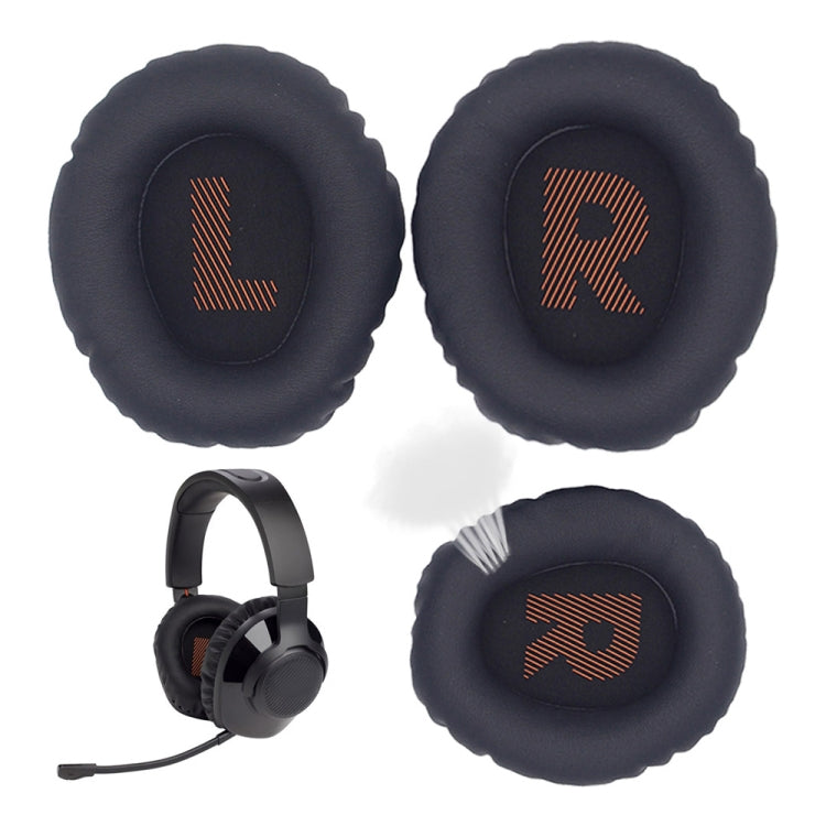 1pair For JBL Quantum 350 / 360 Headphone Leather Sponge Cover Earmuffs, For JBL Quantum 350 / 360(Orange), For JBL Quantum 350 / 360(Blue), For JBL Quantum 350 / 360(Green)