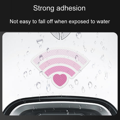 Vehicle Electronic Car Cover Scratches Night Collision Decorative Signal Reflective Warning Stickers, 3pcs / Set