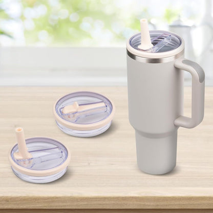 For Stanley 40oz Adventure Quencher Transparent Straw Lid Replacement Parts, Rose Red, 4pcs /Set Green, 4pcs /Set White