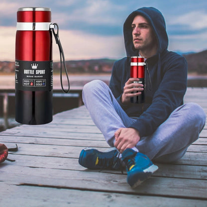 316 Stainless Steel Insulated Mug Large Capacity Vacuum Thermos Outdoor Portable Car Insulated Water Bottle